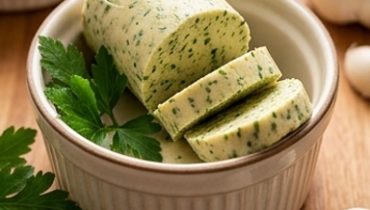 Knoblauchbutter mit frischen Kräutern
