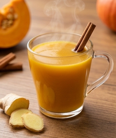 Gekochtes Kürbisgetränk