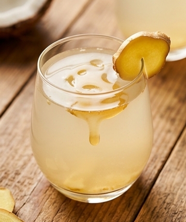 Hausgemachter Energy-Drink: Kokoswasser, Knoblauch & Ingwer