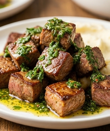 Steak-Häppchen mit Chimichurri