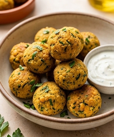 Kichererbsen-Zucchini-Bällchen