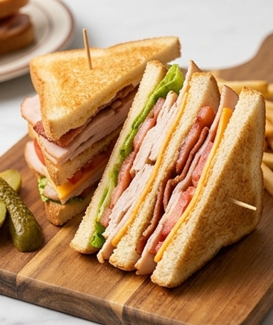 Hausgemachtes Club-Sandwich