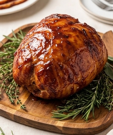 In Cola glasierte Putenkeule