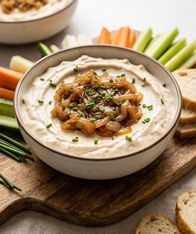 Karamellisierter Zwiebel-Dip