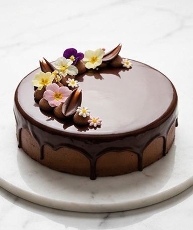 Oster-Entremets mit Biskuit und Schokolade (vegan)