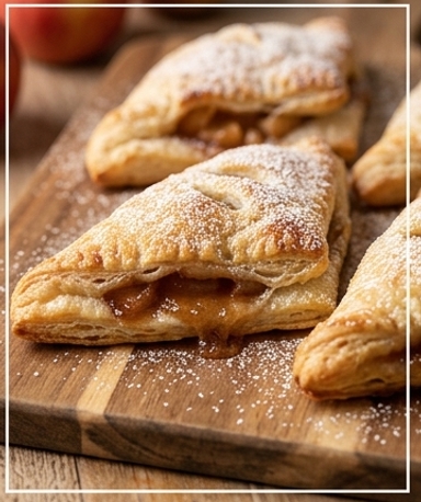 Express Apfel-Blätterteigtaschen