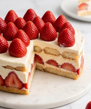 Express-Fraisier mit Mascarpone-Creme