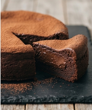 Ultra-zartschmelzender Schokoladenkuchen