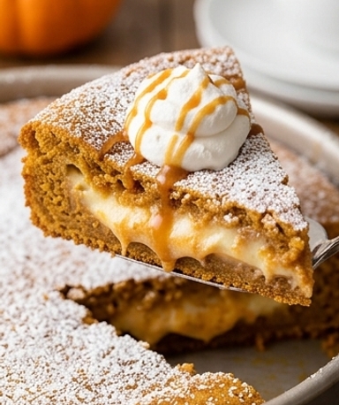 Pumpkin Spice Gooey Butter Cake
