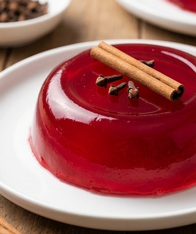 Hibiskusblütengelee mit Zimt und Nelken