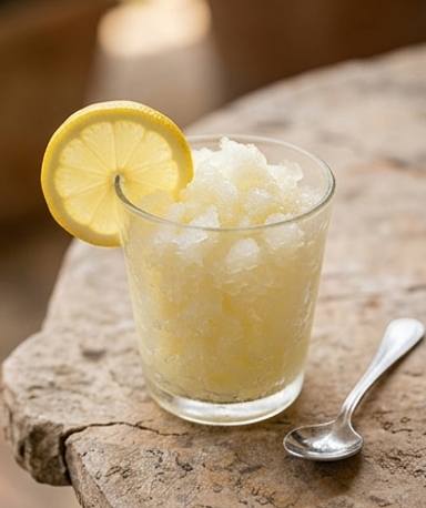 Zitronengranita nach sizilianischer Art