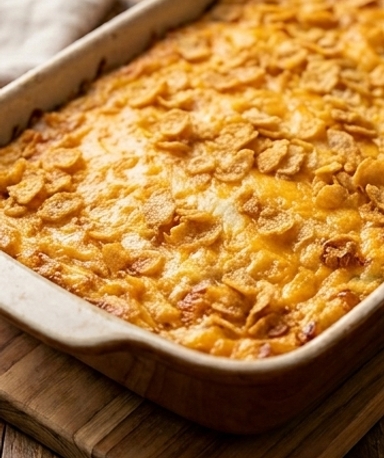 Hashbrown-Auflauf mit Cheddar und Monterey Jack
