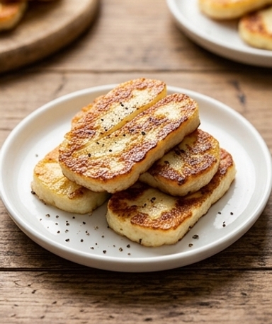 Knuspriger Halloumi aus der Pfanne