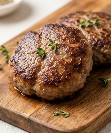 Hausgemachte Hamburger Steaks