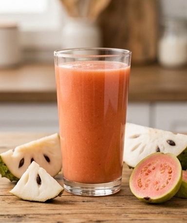 Stachelannonen-Guaven-Tomaten-Saft