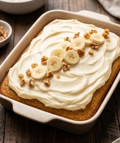 Bananenkuchen mit Frischkäse-Frosting