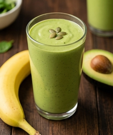 Grüner Abend-Smoothie — Avocado, Banane & Magnesium