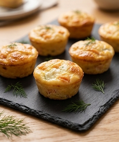 Lachs-Boursin Mini-Cakes