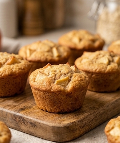 Mini-Haferflocken-Apfel-Kuchen