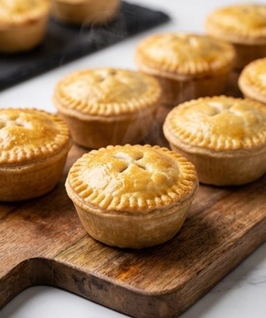 Hausgemachte Mini-Rindfleischpasteten