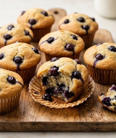 Saftige Blaubeermuffins