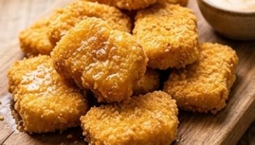Hausgemachte Hähnchen-Nuggets aus dem Ofen