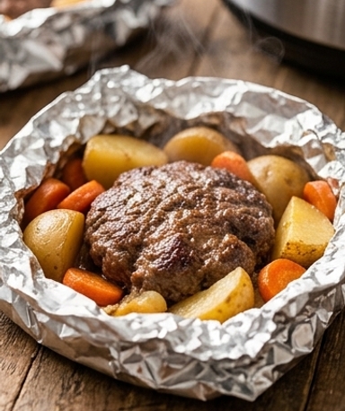 Geschmorte Rinderhack-Päckchen