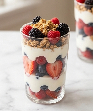 Joghurt-Beeren-Parfait
