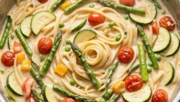 Cremige Pasta Primavera