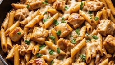 One-Pot Honig-BBQ-Hähnchen Penne
