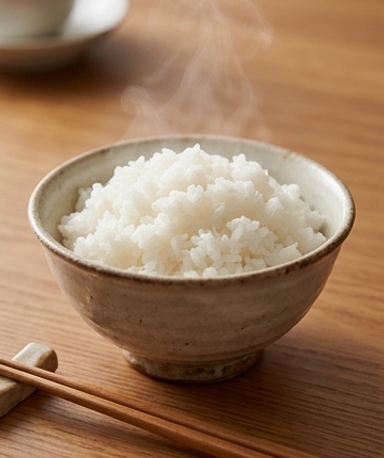 Reis aus dem Reiskocher