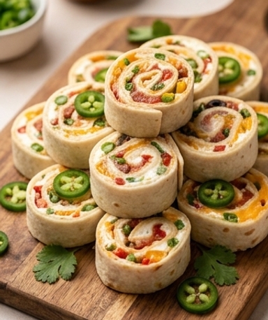 Mexikanische Frischkäse-Rollen