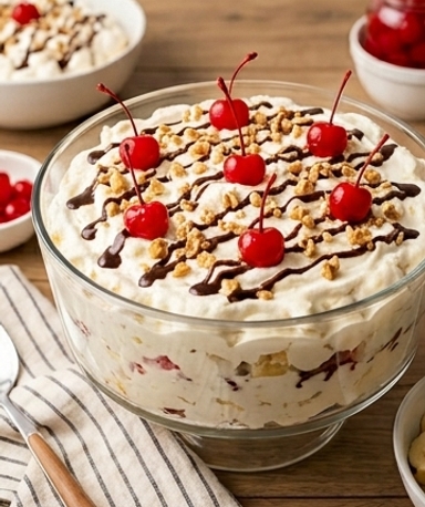 Banana Split Fluff-Salat