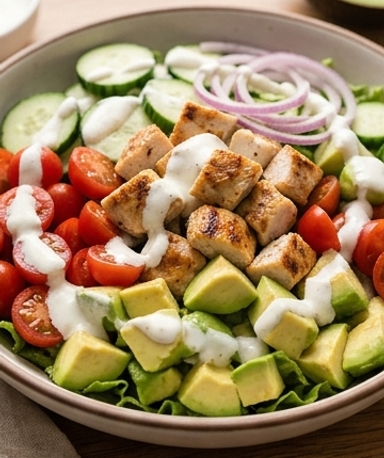 Hähnchen-Avocado-Salat