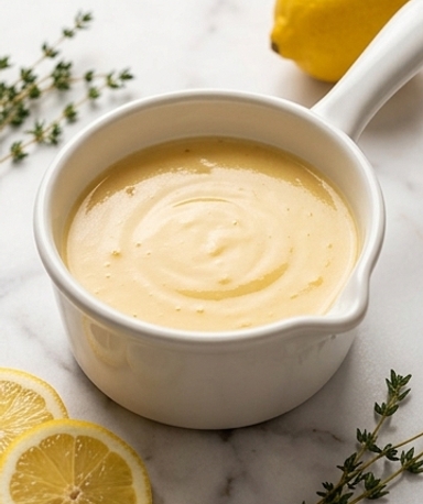 Cremige Zitronensauce