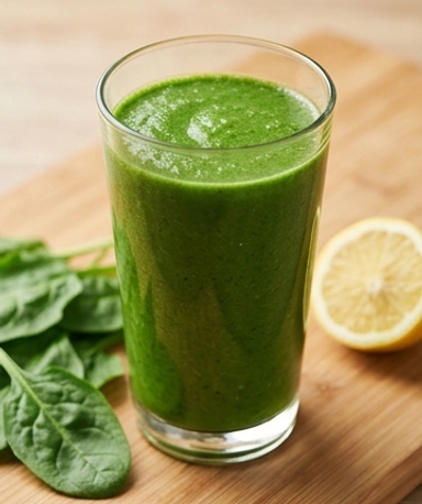 Grüner Detox-Smoothie mit Spinat