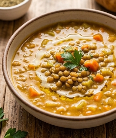 Linsensuppe aus dem Slow Cooker