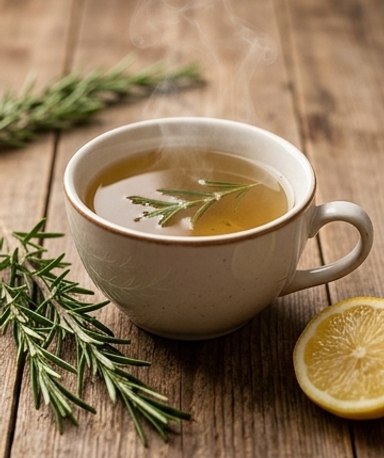 Hausgemachter Rosmarintee