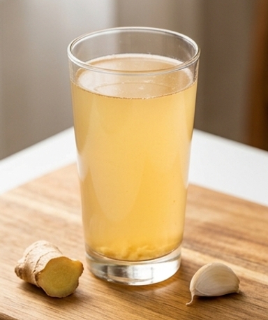 Kokoswasser-Knoblauch-Ingwer-Tonikum