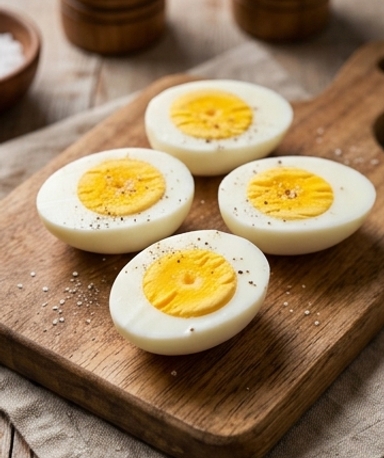 Perfekte hartgekochte Eier
