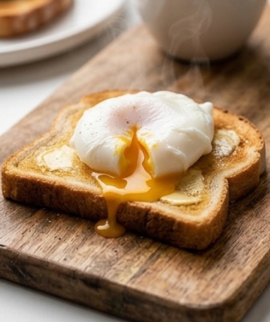 Pochierte Eier aus der Heißluftfritteuse