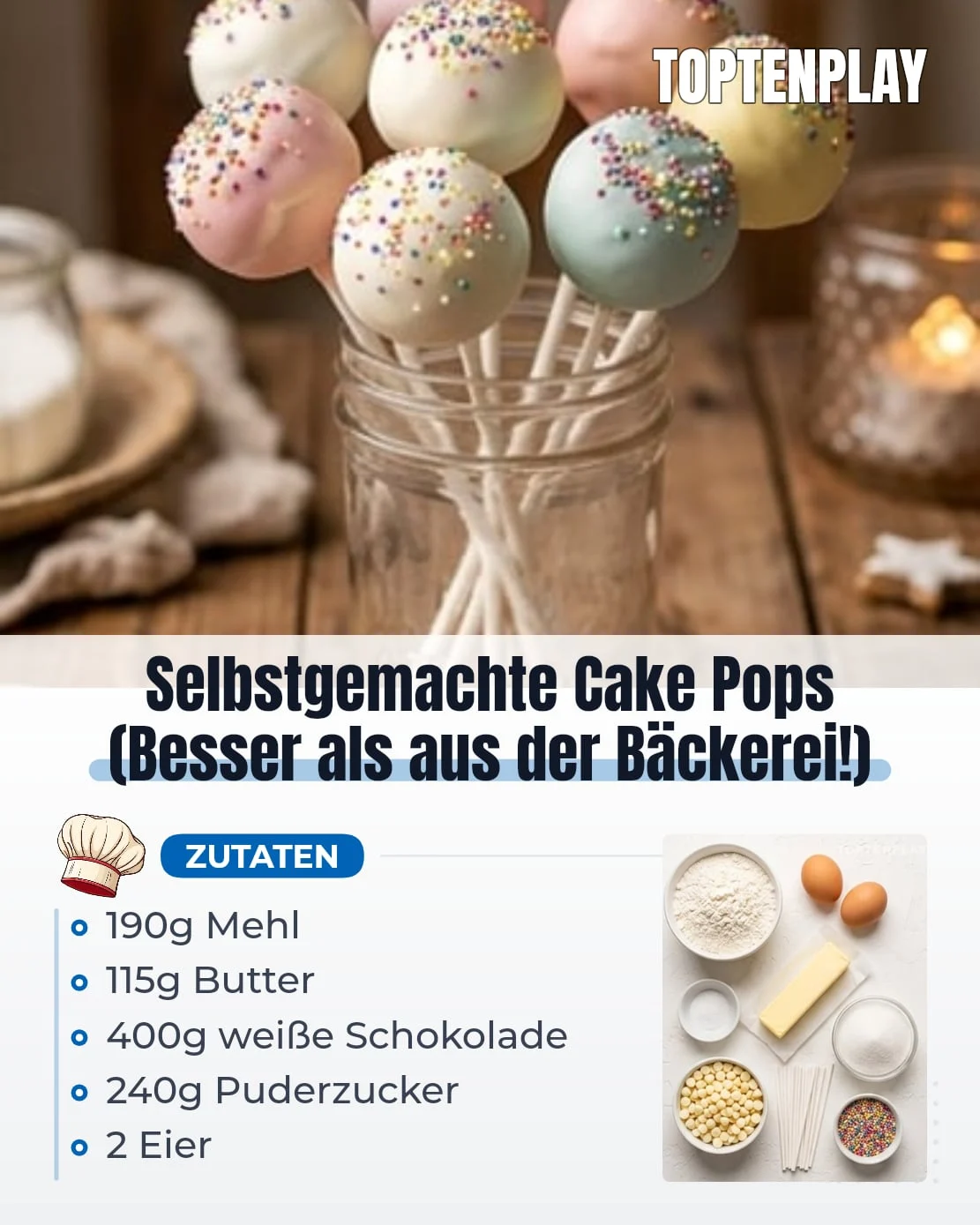 Selbstgemachte Cake Pops (Besser als aus der Bäckerei!)