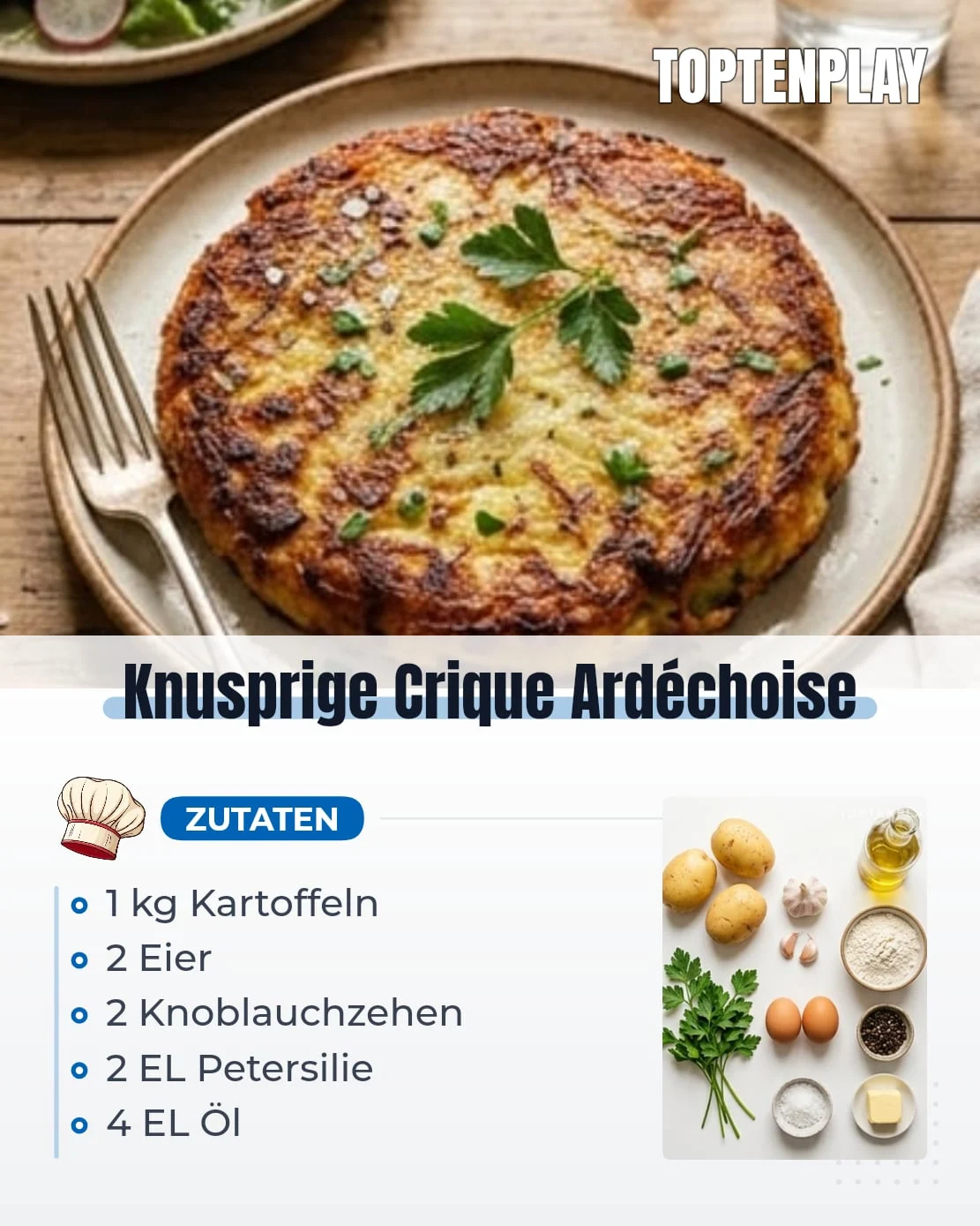 Knusprige Crique Ardéchoise