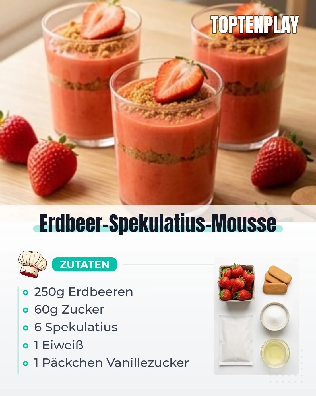 Erdbeer-Spekulatius-Mousse