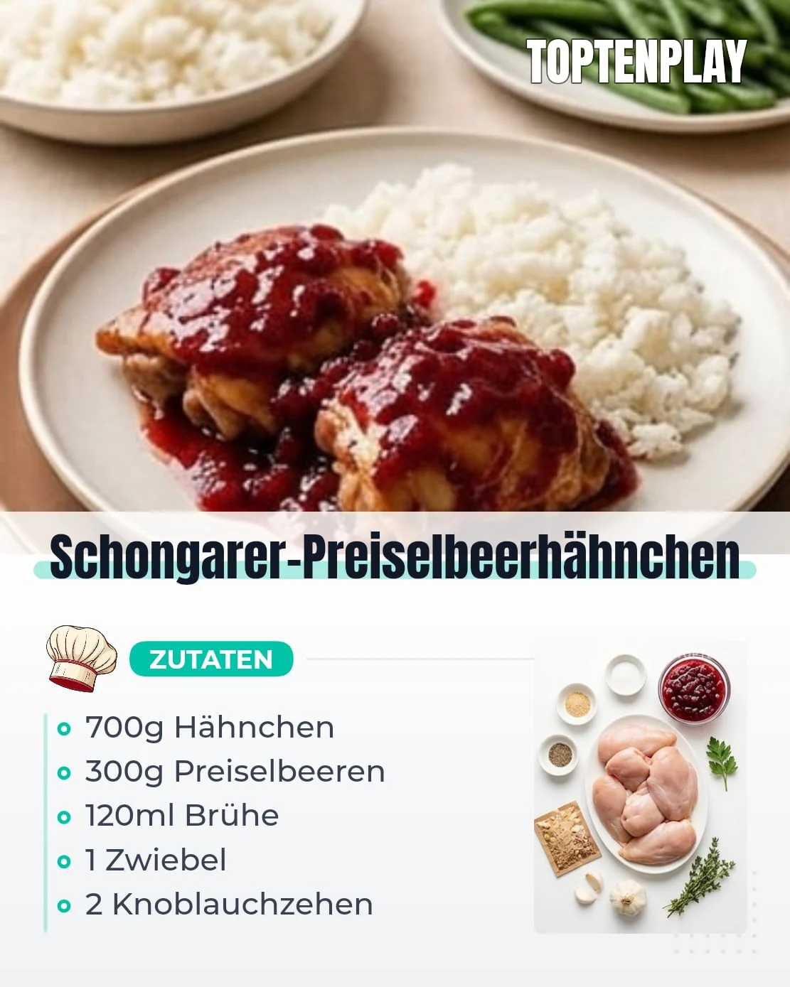 Schongarer-Preiselbeerhähnchen
