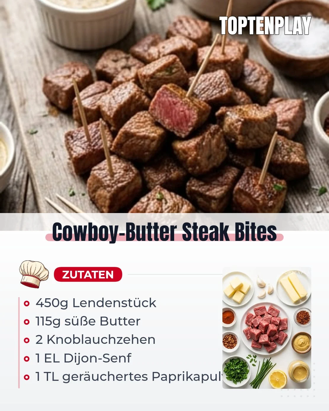 Cowboy-Butter Steak Bites