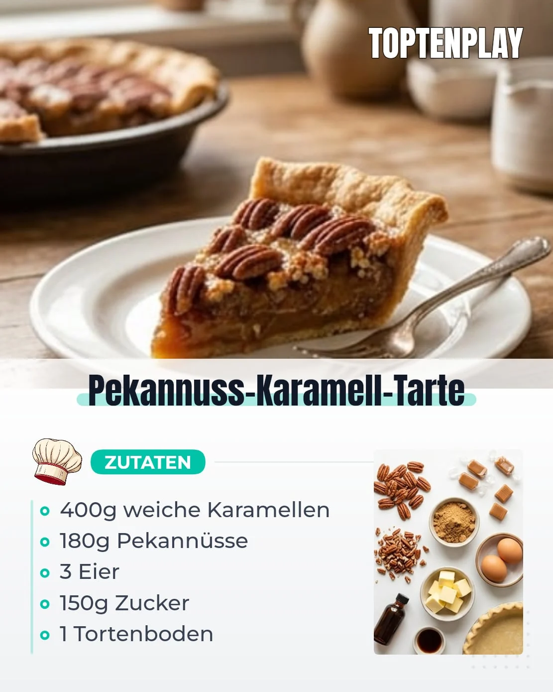 Pekannuss-Karamell-Tarte