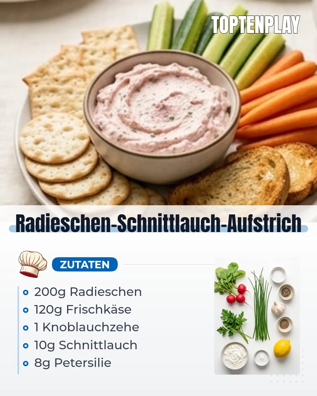Radieschen-Schnittlauch-Aufstrich