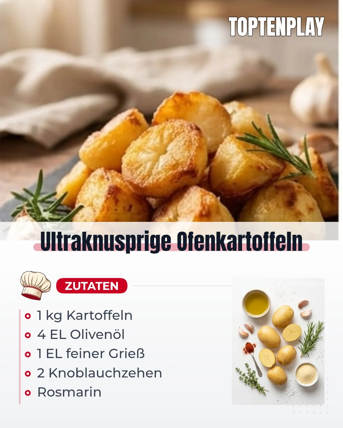 Ultraknusprige Ofenkartoffeln