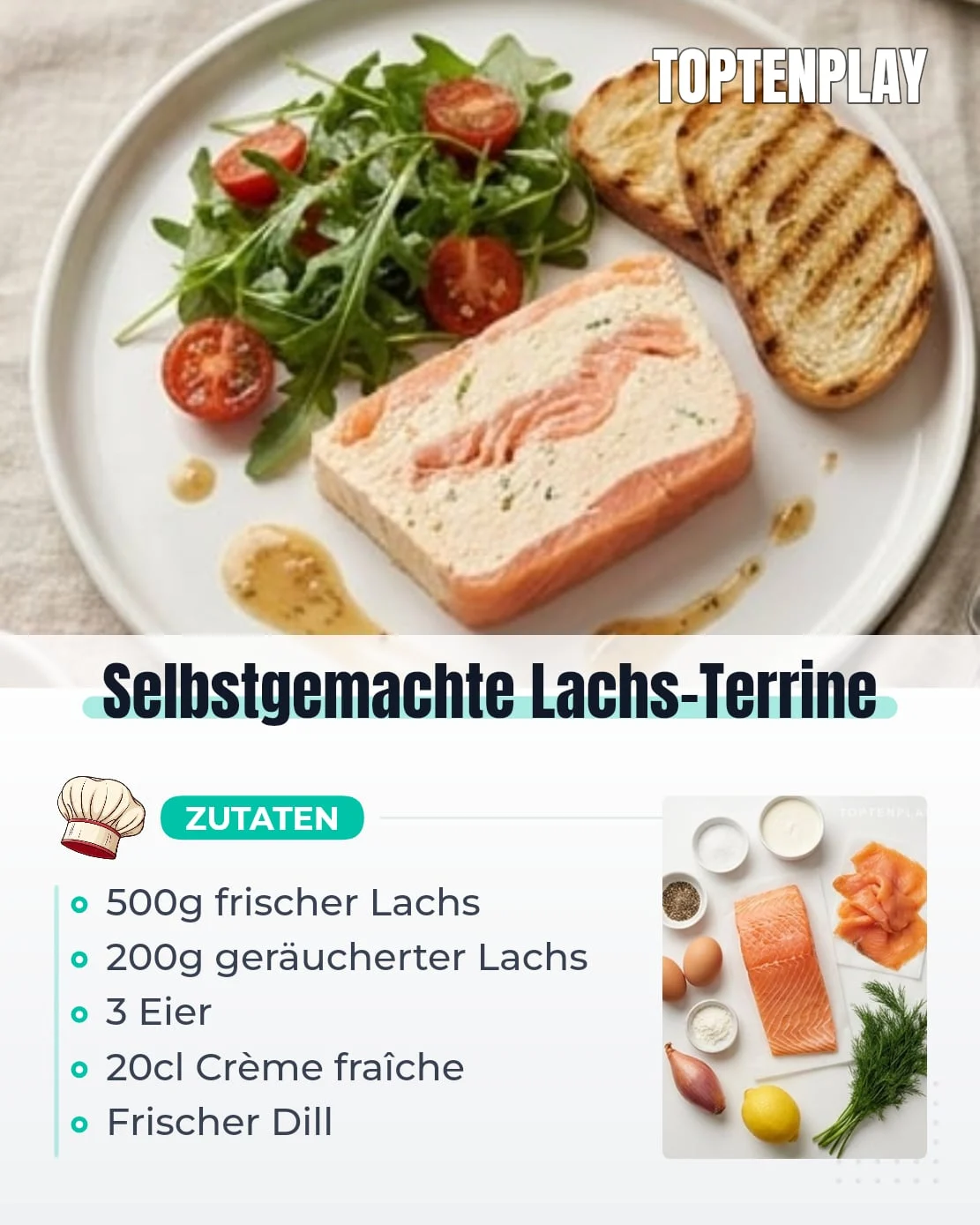 Selbstgemachte Lachs-Terrine